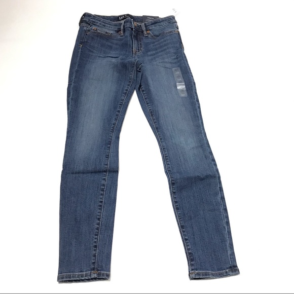 Gap Denim Leggings Ankle Skinny Stretch Blue Jeans - Picture 1 of 6